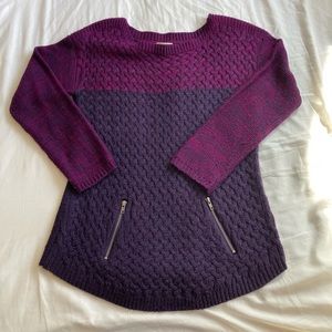 Purple knit sweater